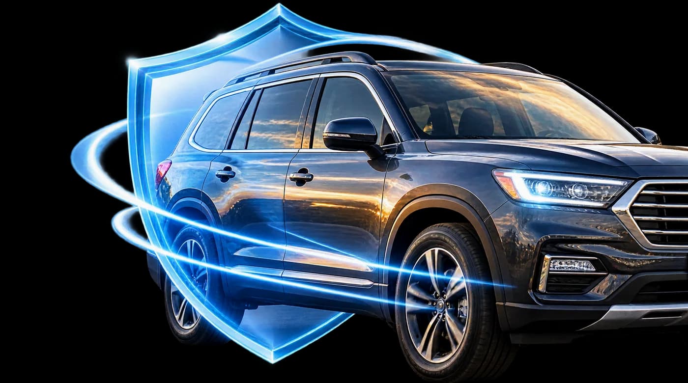 SUV protected by an Atlas vehicle protection plan